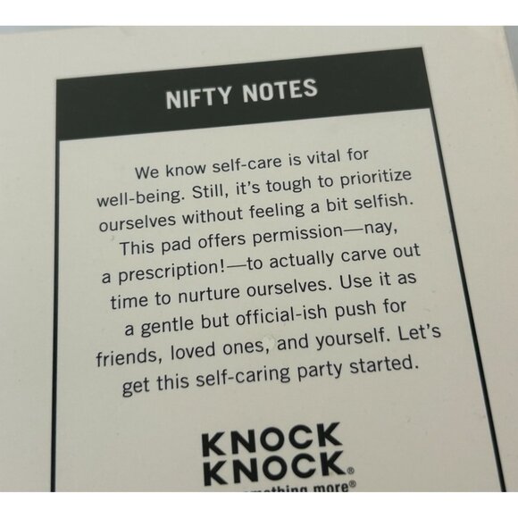 Knock Knock Nifty Notes Self-Care RX Notepad Women Pink Inspirational NEW Gift - Picture 8 of 9